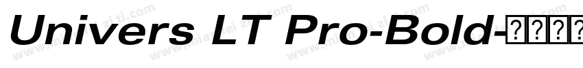Univers LT Pro-Bold字体转换
